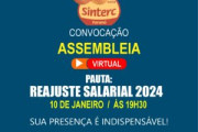 Convocação aos trabalhadores da categoria de Refeições