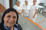 Equipe do Sinterc Paraná em visita aos trabalhadores de Refeições Escolares em Paranagua