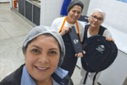 Equipe do Sinterc Paraná em visita aos trabalhadores de Refeições Escolares em Paranagua