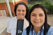 Equipe do Sinterc Paraná em visita aos trabalhadores de Refeições Escolares em Paranagua