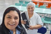 Equipe do Sinterc Paraná em visita aos trabalhadores de Refeições Escolares em Paranagua