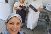 Equipe do Sinterc Paraná em visita aos trabalhadores de Refeições Escolares em Paranagua