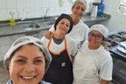 Equipe do Sinterc Paraná em visita aos trabalhadores de Refeições Escolares em Paranagua