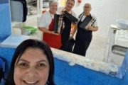 Equipe do Sinterc Paraná em visita aos trabalhadores de Refeições Escolares em Paranagua