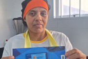 Ganhadora do Vale alimentação de aniversário do mês de maio Empresa Risotolandia Paranaguá