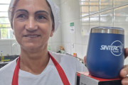 Entrega de brinde de aniversário mês de junho Paranaguá