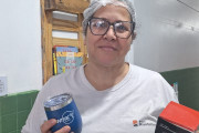 Entrega de brinde de aniversário mês de julho Paranaguá