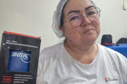 Entrega de brinde de aniversário mês de Agosto